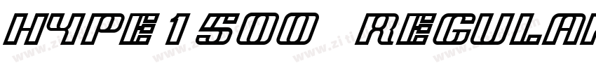 Hype1500  Regular字体转换